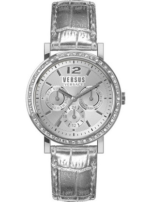Versus Versace Γυναικείο Ρολόι με Λευκό Δερμάτινο Λουράκι VSPOR2019