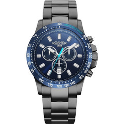 Roamer Ανδρικό Ρολόι Χρονογράφος με Γκρι Μεταλλικό Μπρασελέ R861837444520