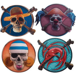 Σουβέρ One Piece Set of 4 coasters Characters 1 - CR4190