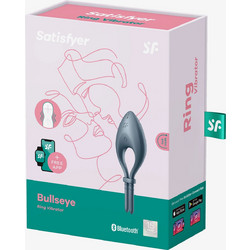 Satisfyer Bullseye Ring Vibrator Ελαστικό Δαχτυλίδι Πέους Σιλικόνης με Δόνηση Γκρι