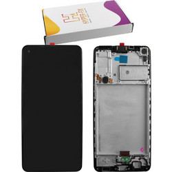 ΟΘΟΝΗ SAMSUNG A217 A21s COMPLETE LCD ME FRAME HF-GH82-22988A BLACK HYPER-FIX SERVICE PACK