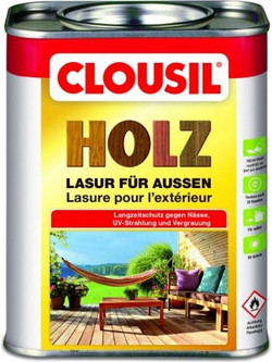 Clou Clousil Lasur Βερνίκι Εμποτισμού Ξύλου Έτοιμο προς Χρήση Ματ Τικ 2.5lt