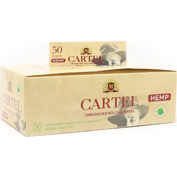 CARTEL HEMP UNBLEACHED ΑΚΑΤΕΡΓΑΣΤΟ 50 ΧΑΡΤΑΚΙΑ ΣΤΡΙΦΤΟΥ (ΚΟΥΤΙ 50 ΤΕΜ)