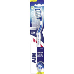 Aim White System Perlite Medium Οδοντόβουρτσα Μπλε