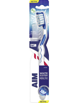 Aim White System Perlite Medium Οδοντόβουρτσα Μπλε