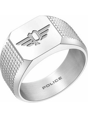 Police Ανδρικό Δαχτυλίδι από Ατσάλι Ασημί PEAGF003350