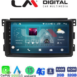LM Digital ZR8087 Ηχοσύστημα Αυτοκινήτου με Οθόνη Αφής USB Bluetooth & GPS