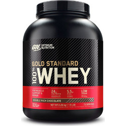 Optimum Nutrition Gold Standard 100% Whey Double Rich Chocolate Πρωτεΐνη Ορού Γάλακτος Γράμμωσης 2.27kg