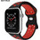 Sonique Sport Λουράκι Σιλικόνης Black / Red (Apple Watch 42 / 44 / 45mm)
