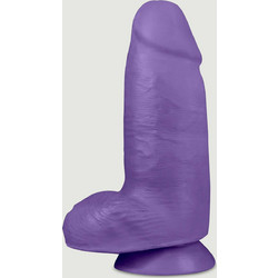 Blush Au Naturel Bold Chub Ρεαλιστικό Dildo με Βεντούζα & Όρχεις 27.5cm Μωβ