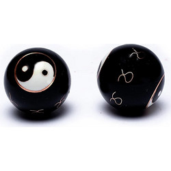 Μπάλες Διαλογισμού 2 τεμάχια από Ατσάλι - Zen Meditation Hand Balls Yin Yang