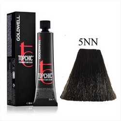 Goldwell TopChic 5NN Καστανό Ανοιχτό Φυσικό Καλυπτικό Μόνιμη Βαφή Μαλλιών 60ml