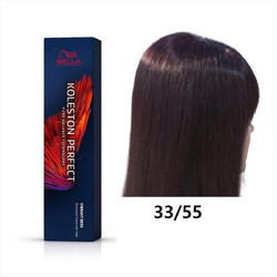 Wella Koleston Perfect Vibrant Reds 33/55 Έντονο Καστανό Σκούρο Έντονο Μαονί Μόνιμη Βαφή Μαλλιών 60ml