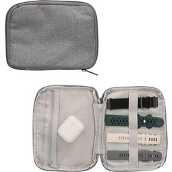 Θήκη KWmobile Sleeve Μεταφοράς και Αποθήκευσης για Λουράκια & Αξεσουάρ Smartwatch - Grey (KWM000025KB001C)
