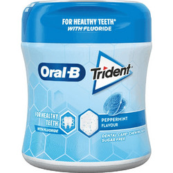 Trident Dental Care Peppermint Μπουκάλι Τσίχλες 68gr Τεμάχιο