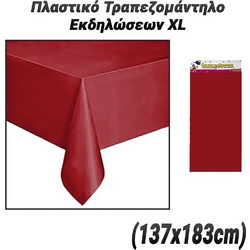 Πλαστικό Τραπεζομάντηλο Εκδηλώσεων xl (137x183cm) Κόκκινο