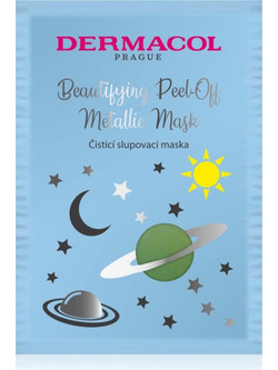 Dermacol Beautifying Metallic Cleansing Peel-Off Μάσκα Προσώπου για Καθαρισμό 15ml