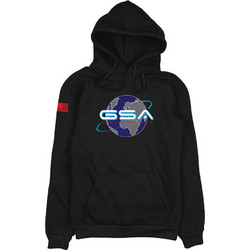GSA Mens Earth Hoodie Ανδρικό Αθλητικό Φούτερ με Κουκούλα Μαύρο 1719204