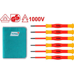 Total THKIPSD0601 Σετ 6 Κατσαβίδια Ηλεκτρολόγου VDE 1000V