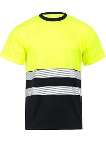 T-shirt PRISMA HV Κίτρινο/Μαύρο Υψηλής ορατότητας