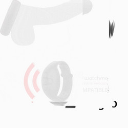 Anbiguo Adriano Watchme Wireless Ring Δαχτυλίδι Πέους Σιλικόνης με Δόνηση Διαφανές