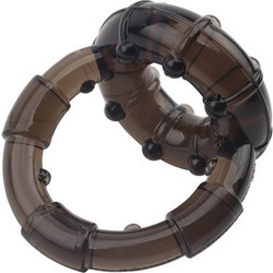 Chisa Novelties GK Power Dual Enhancement Ring Ελαστικό Δαχτυλίδι Πέους Σιλικόνης 4cm Μαύρο
