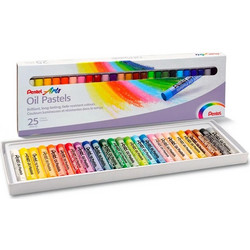 Pentel Λαδοπαστέλ Arts Oil Pastels 25 Χρωμάτων κωδικός PHN25