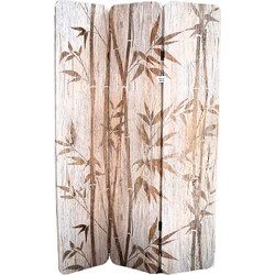 Παραβάν Δερμάτινο Με Bamboo 41039 INX4/1039