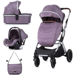 Chipolino Zara Καρότσι Μωρού 3 σε 1 Lilac