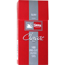 Φιλτράκια Στριφτού Swan Κόκκινο slim 6mm 1τμχ-(102 φιλτράκια)