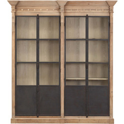ΒΙΒΛΙΟΘΗΚΗ ΜΕ ΜΕΤΑΛΛΙΚΕΣ ΠΟΡΤΕΣ 230x60x260' 1319023