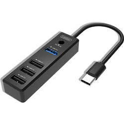 EARLDOM ET-HUB08 USB Hub 3.0 USB-A με 4 Θύρες USB-A & Εξωτερική Παροχή Ρεύματος