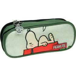 Back Me UP Peanuts Snoopy Κασετίνα με 2 Θήκες Πράσινη 365-04141