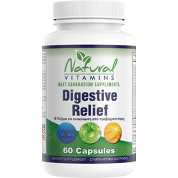 Natural Vitamins Digestive Relief 60 Κάψουλες