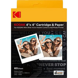 KODAK PAPER & CARTIDGE 4PASS FOR MINI 4 ERA 4' X 4' (60pcs pack)