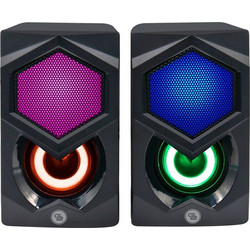 GoGEN PSU104 Ηχεία Υπολογιστή 2.0 6W με RGB Φωτισμό Black