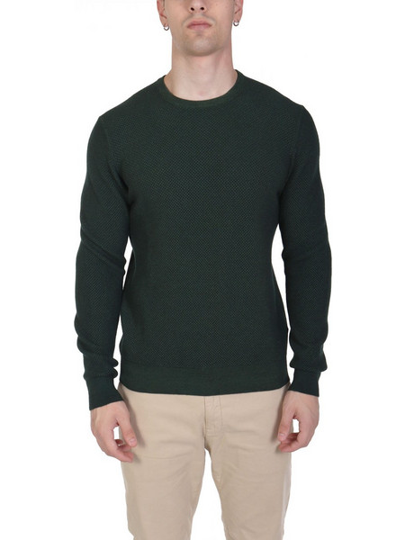 GRAN SASSO ΠΛΕΚΤΟ CREW NECK ΠΡΑΣΙΝΟ