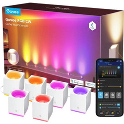 GOVEE H6088 RGBIC CUBE WALL SCONCES 6PACK