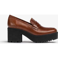 Unisa Koy Platform Loafers Brown