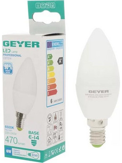 ΛΑΜΠΑ GEYER LED ΚΕΡΑΚΙ C37 5W ΚΙΤΡΙΝΟ 04-4526