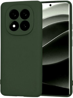 Matt TPU case protect lens for Xiaomi Redmi Note 14 Pro Plus 5G Forest Green