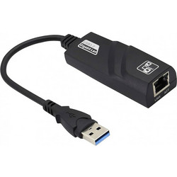 Αντάπτορας Δικτύου Converter USB 3.0 για Ενσύρματη Σύνδεση σε Ethernet 10/100/1000 Mbps F10106K OEM
