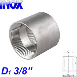 INOX 304 Μούφα 3/8"