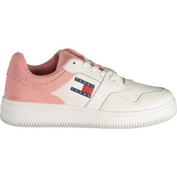 Tommy Jeans Γυναικεία Sneakers Λευκά Ροζ EN0EN02653-TH0