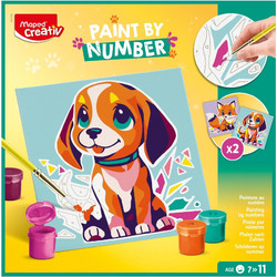 Maped Creative Paint by Number Kit Σκυλάκι & Αλεπουδίτσα 20x20cm 907084
