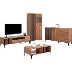 Homemarkt ΣΥΝΘΕΣΗ ΣΑΛΟΝΙΟΥ 4ΤΜΧ HARRY HM21091 ΜΠΟΥΦΕΣ-ΤΡΑΠΕΖΙ-ΕΠΙΠΛΟ TV-ΒΙΤΡΙΝΑ