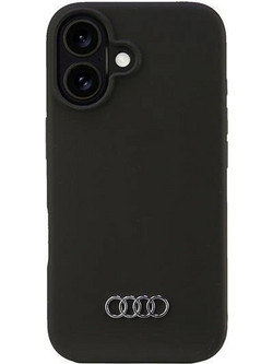 Audi Silicone Case iPhone 16 6.1" black/black hardcase AU-LSRIP16-Q3/D1-BK