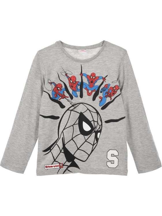 Action Spider-Man Παιδικό T-Shirt Μακρυμάνικο Γκρι HW1208