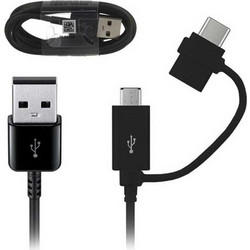 Samsung Καλώδιο Φόρτισης Micro USB To Type-C 1m Μαύρο EP-DG950DBE