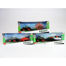 Bburago Τρακτέρ Fendt 1000 με Τρέιλερ 18-31750